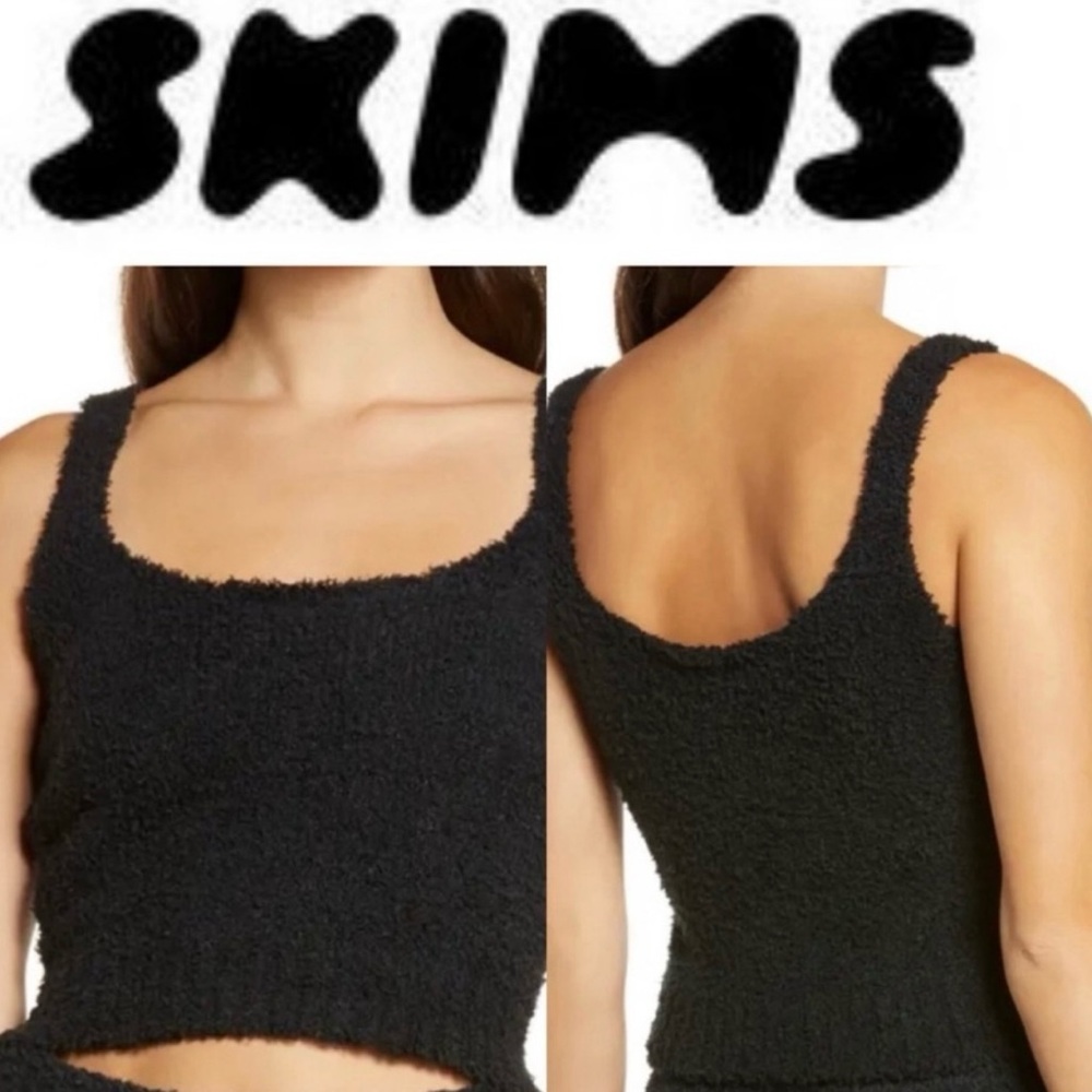 SKIMS Onyx Boucle Knit Tank 2X NWT | Cozy Fall Layering